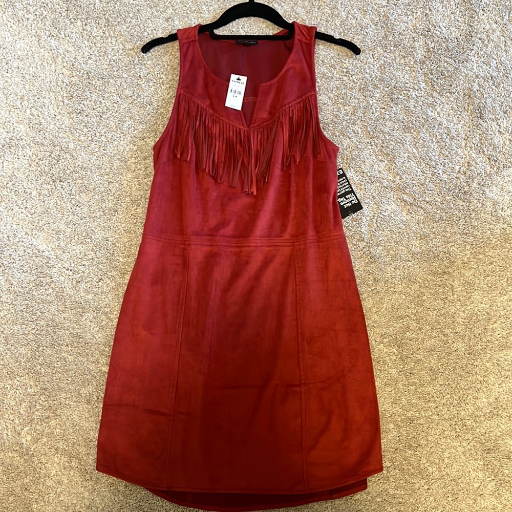 Red Suede mini dress!